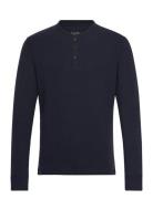 Merchant Grandad Top Navy Superdry