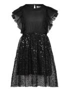 Dress Sequins Black Creamie