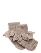 Lea Socks - Lace Beige Mp Denmark