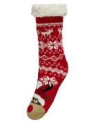 Kogchristmas Teddy Socks Acc Red Kids Only