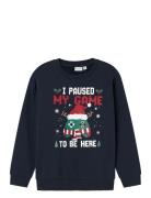 Nkmvismas Ls Nreg Sweat Bru Navy Name It