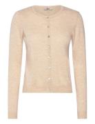Rmwsofia Wool Ls Short Cardigan Beige RM By Rosemunde