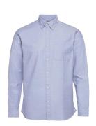 Slhregrick-Ox Shirt Ls Noos Blue Selected Homme