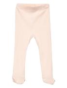 Baby Rib Tights W. Feet Pink Copenhagen Colors