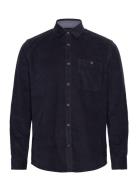 Stretch Corduroy Shirt Navy Tom Tailor