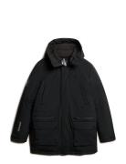 City Padded Parka Jacket Black Superdry