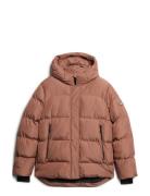 Hooded 5 Baffle Sports Puffer Beige Superdry