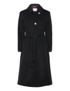 Ramona Coat Melton Wool Black Naja Lauf