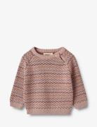 Jacquard Pullover Nanna Pink Wheat