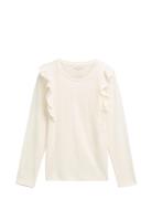 Ruffle Longsleeve White Tom Tailor