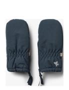 Mittens Zipper Tech Navy Wheat