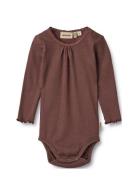 Rib Body L/S Lotta Brown Wheat