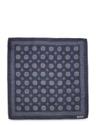 H-Pocket Sq45X45-223 Navy BOSS