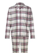 Ls Flannel Pj Shirt Set Beige Tommy Hilfiger