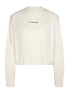 Monologo Loose Ls Tee Cream Calvin Klein Jeans