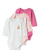 Nbfbody 3P Ls Ibis Rose Deer Noos Pink Name It
