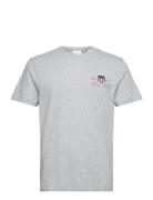 Reg Archive Shield Emb Ss T-Shirt Grey GANT