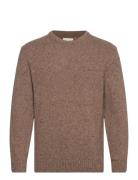 Neps Wool C-Neck Brown GANT