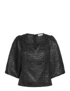 Msmelbi V-Neck Blouse Black Minus