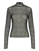 Laiagz Lace Blouse Black Gestuz