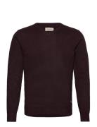 Bhbruton V-Neck Knit Noos Pullover Brown Blend