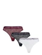 3 Pack Thong Lace Black Tommy Hilfiger