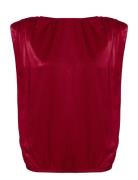 Estellemw Wrap Top Red My Essential Wardrobe