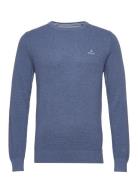 Cotton Pique C-Neck Blue GANT