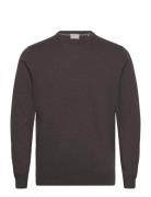 100 % Merino Crew Neck Knit Brown Lindbergh Black