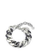 Riviera Riversible Bracelet Black/Silver Silver Bud To Rose