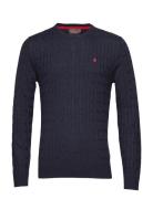 Merino Cable Ck Navy Morris