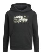 Jcooutdoor Logo Sweat Hood Sn Jnr Black Jack & J S