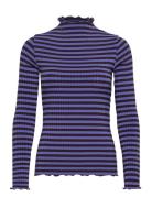 5X5 Stripe Trutte Tee Ls Blue Mads Nørgaard