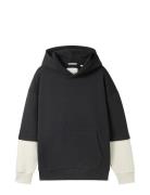 Over 2 In 1 Hoody Black Tom Tailor