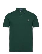 Custom Slim Fit Mesh Polo Shirt Green Polo Ralph Lauren