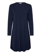 Bamboo Long Sleeve Nightdress Navy Lady Avenue