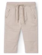 Stretch Gabardine Trousers For Baby -Bci Beige Boboli