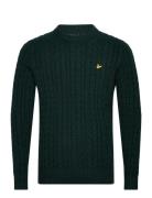 Cable Crew Neck Jumper Green Lyle & Scott