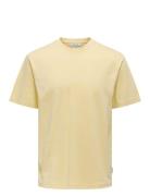 Onsfred Life Rlx Ss Tee Noos Yellow ONLY & SONS