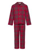 Two-Pieces Check Long Pyjamas Red Mango