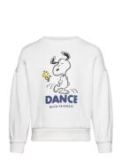 Snoopy Textured Sweatshirt White Mango