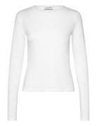 Slim Fitted Long Sleeve White Weekday