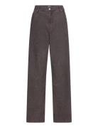 Loose Baggy Corduroy Trousers Brown Weekday