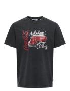 Onscola Reg Ss Tee Black ONLY & SONS