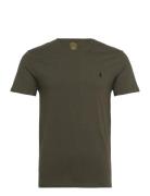 Custom Slim Fit Jersey Crewneck T-Shirt Green Polo Ralph Lauren