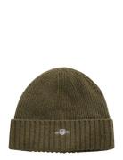 Unisex. Shield Wool Beanie Green GANT