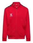 Hmlauthentic Pl Zip Jacket Kids Red Hummel