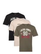 Jjethan Tee Ss Crew Neck 3Pk Mp Noos Black Jack & J S