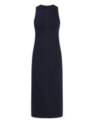 Long Column Denim Dress Navy Calvin Klein Jeans