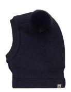 Balaclava Windstop W. Pompoms Navy Huttelihut